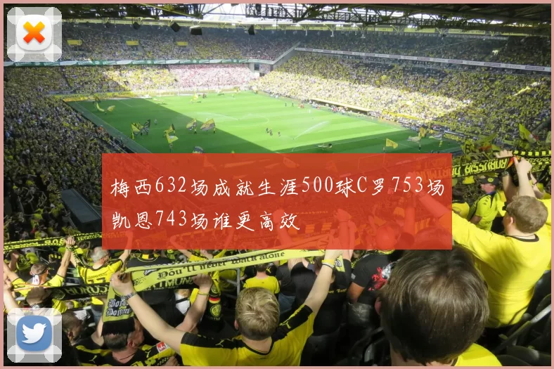 梅西632场成就生涯500球C罗753场凯恩743场谁更高效